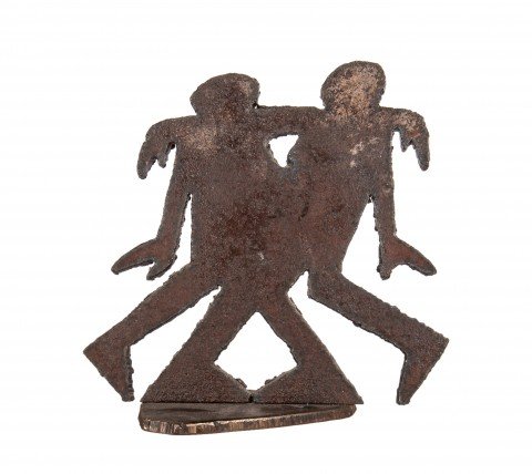 Figurative Flat Iron Sculpture: