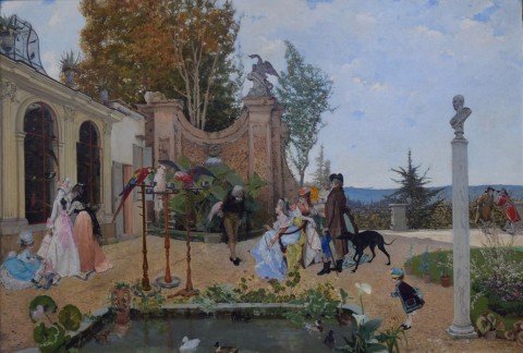 At the Villa Borghese by Lorenzo Valles