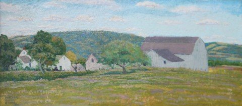 Landscape with Barn by Walter King Stone