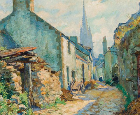 Narrow Street, Finistere, France