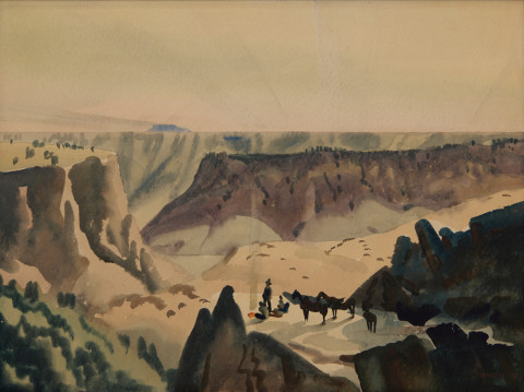 Canyon at Evening by Frank Nelson Wilcox