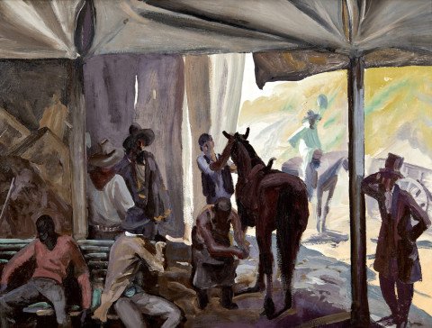 Shoeing the Horse by Frank Nelson Wilcox