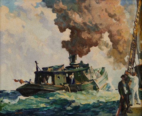 Fish Tug on Lake Erie by Frank Nelson Wilcox