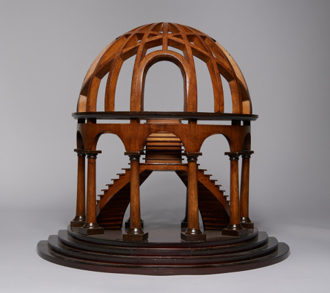 Authentic Models Demi Dome Architectural Model Wooden Staircase