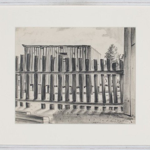 Fence and Corn Crib, Chillicothe, Ohio