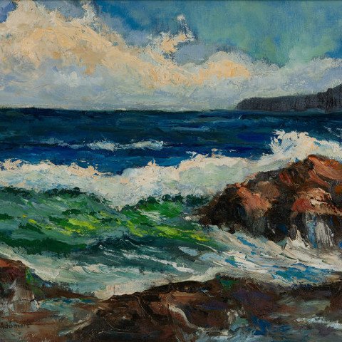 Coastal Scene by George Gustav Adomeit