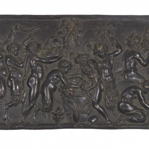 Relief of a Bacchanalian scene  by Claude Michel (Clodion)