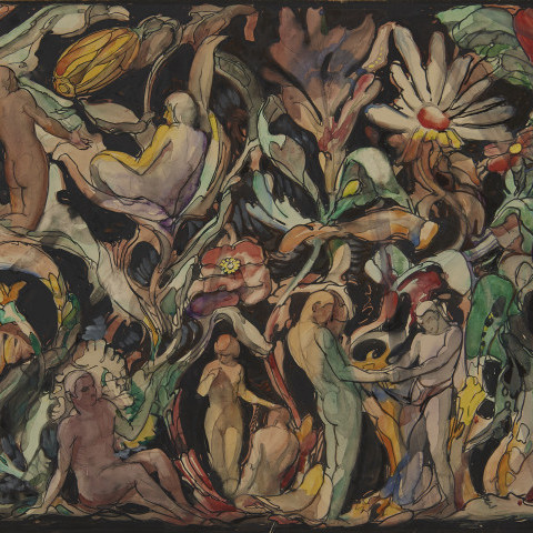 Decorated Panel by August Frederick Biehle