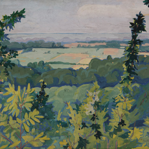 Berlin Heights Looking toward Lake Erie by August Frederick Biehle