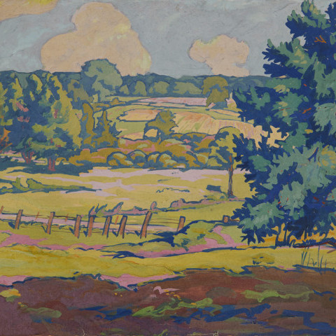 Berlin Heights Landscape by August Frederick Biehle