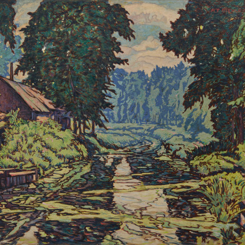 Mill on the Canal, Zoar, Ohio by August Frederick Biehle