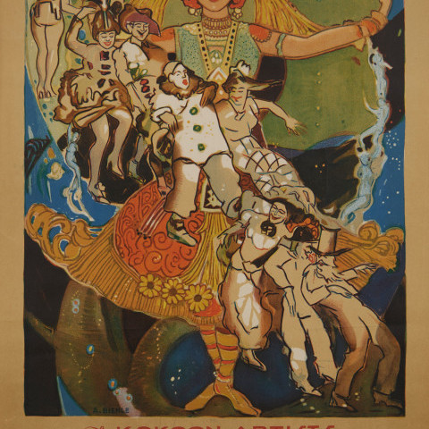 Costume Bal Masque, Kokoon Klub Poster by August Frederick Biehle