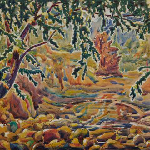 Creek in the Forest by August Frederick Biehle