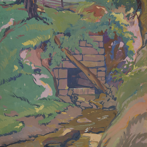 Creek by the Lime Kiln by August Frederick Biehle