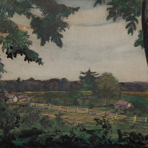 Farm Landscape, Zoar by August Frederick Biehle