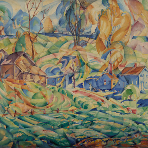 Farm near Canal Road by August Frederick Biehle