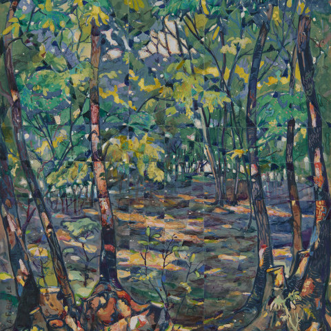 Illuminated Forest Floor by August Frederick Biehle