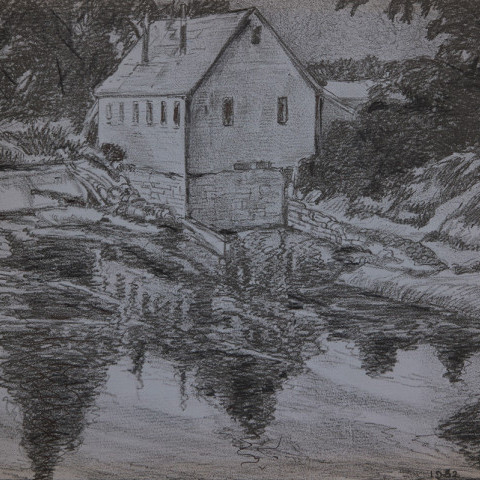 Old Mill at Zoar by August Frederick Biehle