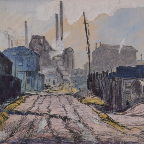 Scranton Road in the Flats by August Frederick Biehle
