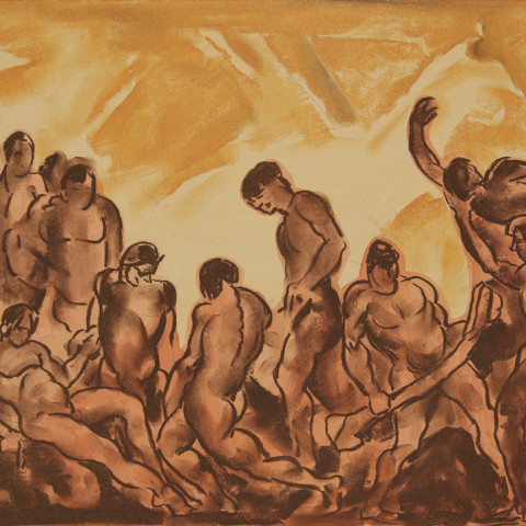 The Struggle by August Frederick Biehle