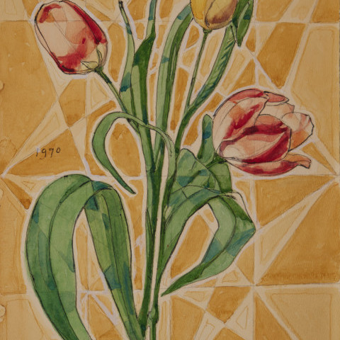 Tulip Still Life by August Frederick Biehle