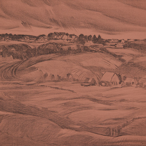 Zoar Hillside by August Frederick Biehle