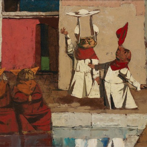 Monks Clowning by Louis Bosa