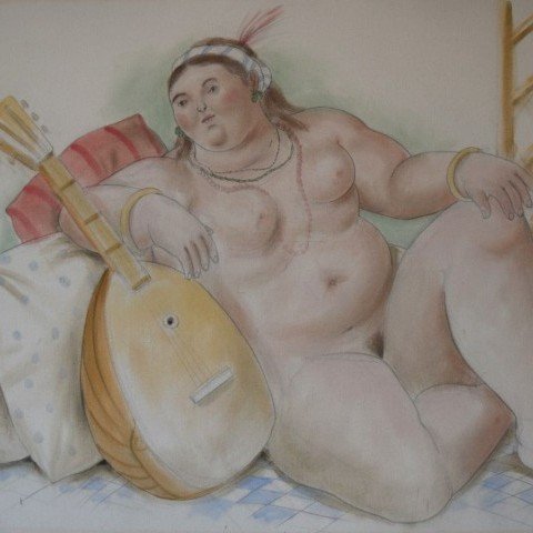 Odalisque by Fernando Botero