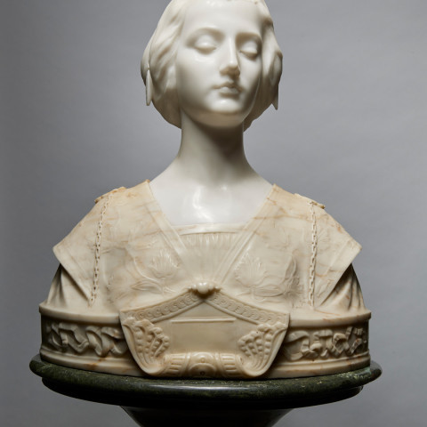 Bust of a Medieval Beauty by 19th/20th Century Italian