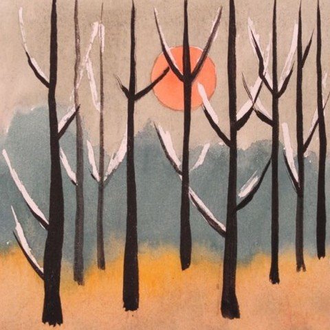 Evening Woods by Clarence Holbrook Carter