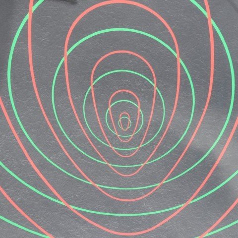 Green, Red and Black Mandala