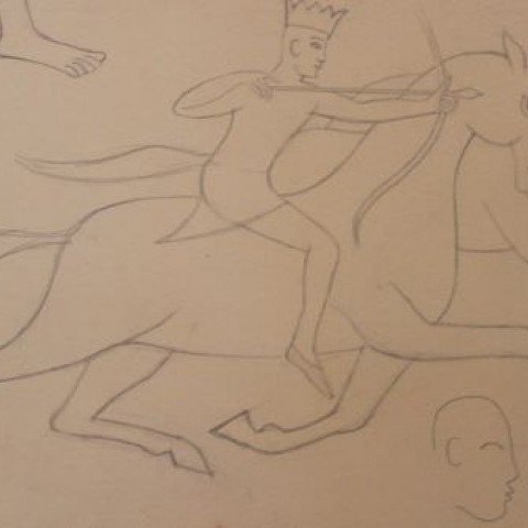 Warrior on a horse
