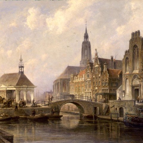 Cornelis Christiaan Dommelshuizen - View of Groningen - 1898