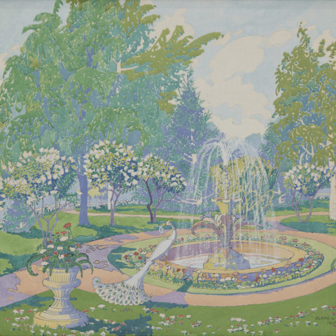 The Fountain - Milan, Ohio by Clara Deike