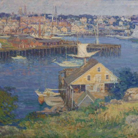 Banner Hill, Gloucester Harbor by Frederick Carl Gottwald