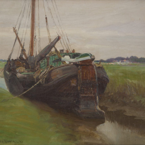 Ship Aground by Frederick Carl Gottwald