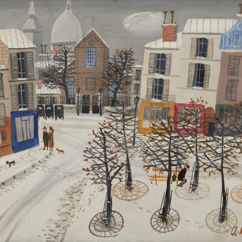 Montmartre in the Snow, Paris by Armand Manago Guerin