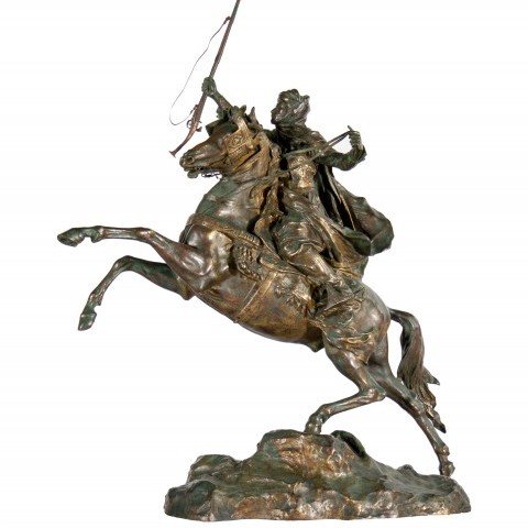Jean Baptiste Belloc-Arab Soldier on Horseback