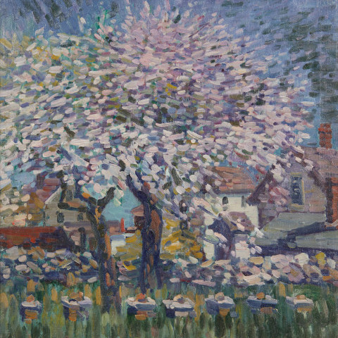 Flowering Tree Landscape by Charles Salis Kaelin