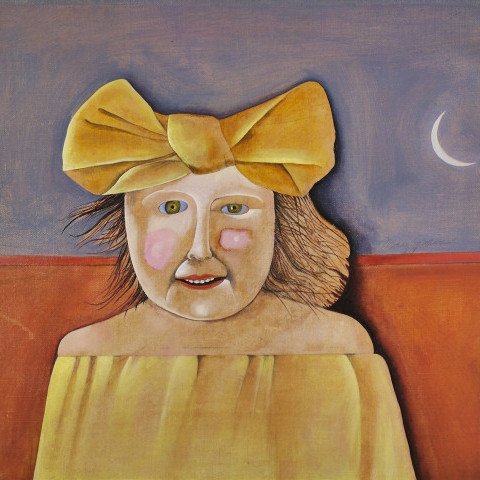 Girl with a Yellow Bow by Mary Spain