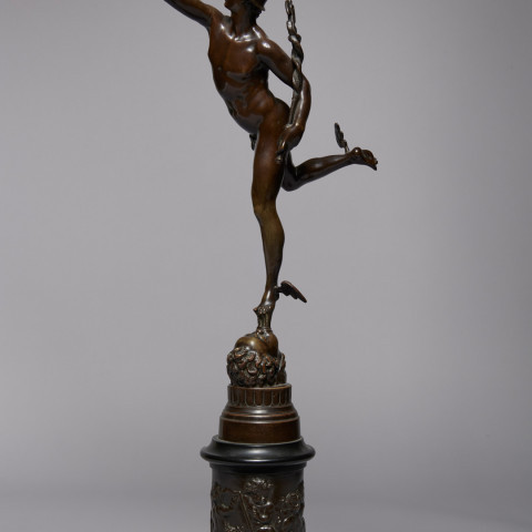 Mercury Standing on the Breath of Zeus by 19th Century Italian School