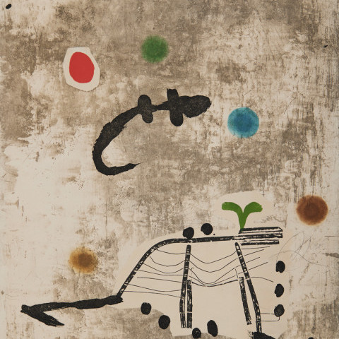 Personatge I Estels II by Joan Miró
