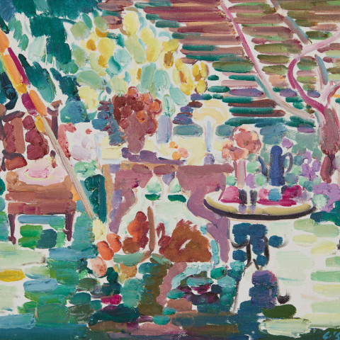 Garden Scene by Joseph Benjamin O’Sickey