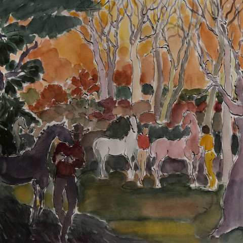 Horses and Trees by Algesa O’Sickey