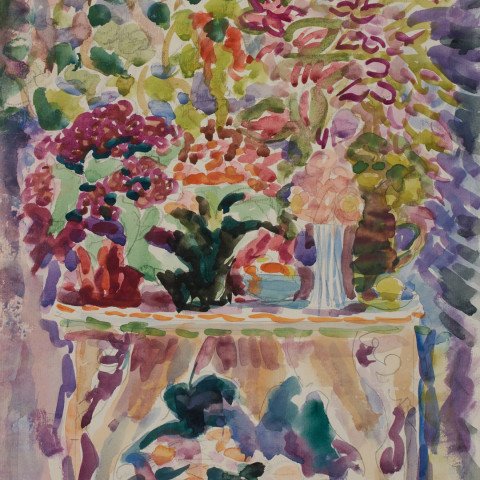 Still Life with Flowers & Fruit by Joseph Benjamin O’Sickey