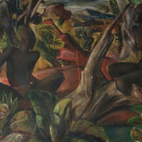 Jungle Courting Scene by Paul Bough Travis