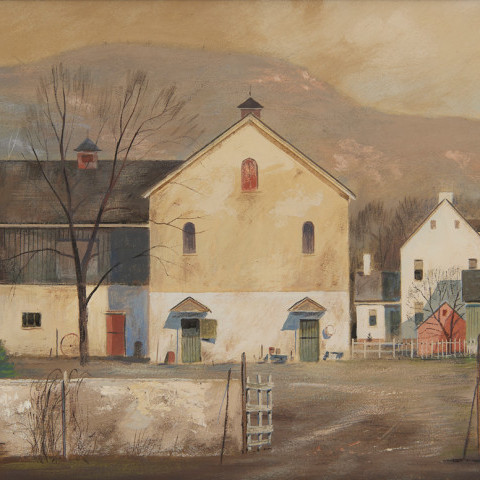 Dutch Farmyard, Pennsylvania by Paul Riba