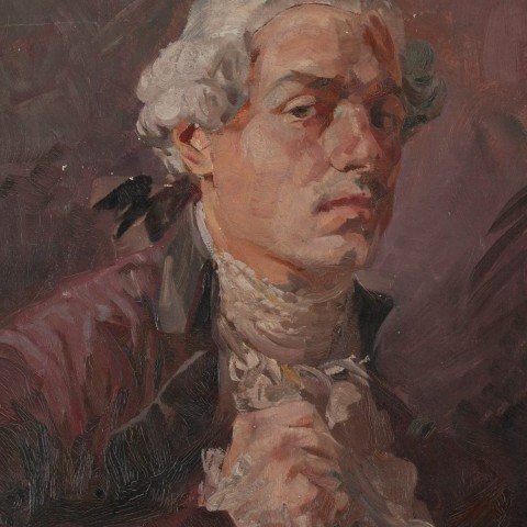 Self-Portrait in Colonial Costume by Frank Nelson Wilcox