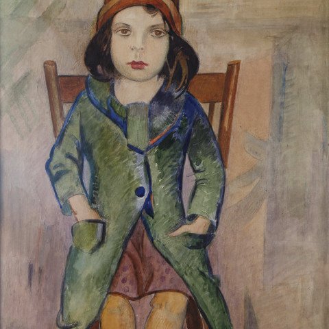 Girl in Green Coat by William Sommer