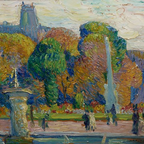 The Luxembourg Gardens, Paris by Abel G. Warshawsky